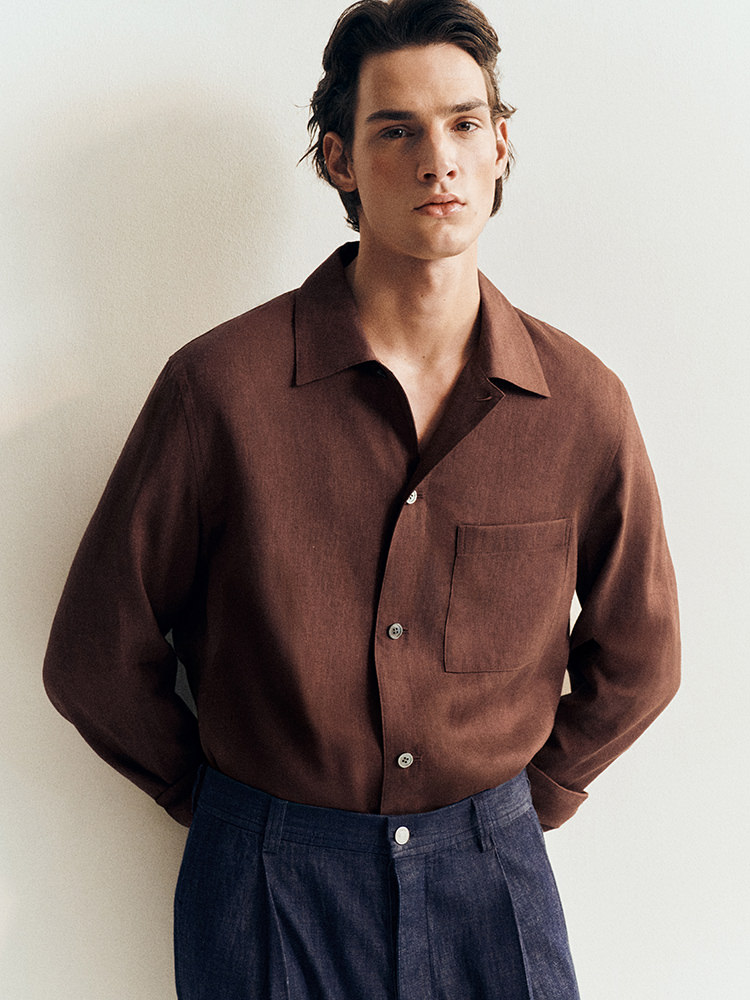 リラックスリネンシャツ